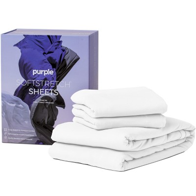 Purple SoftStretch Sheets, Silky-Soft Stretch with Cooling, Moisture-Wicking, Temperature Control