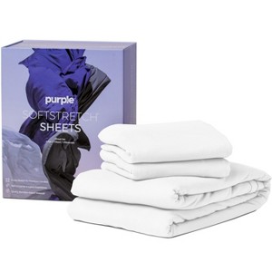 Purple SoftStretch Sheets, Silky-Soft Stretch with Cooling, Moisture-Wicking, Temperature Control - 1 of 4