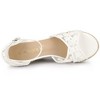 Allegra K Women's Ankle Strap Espadrille Wedge Heel Sandals - 4 of 4