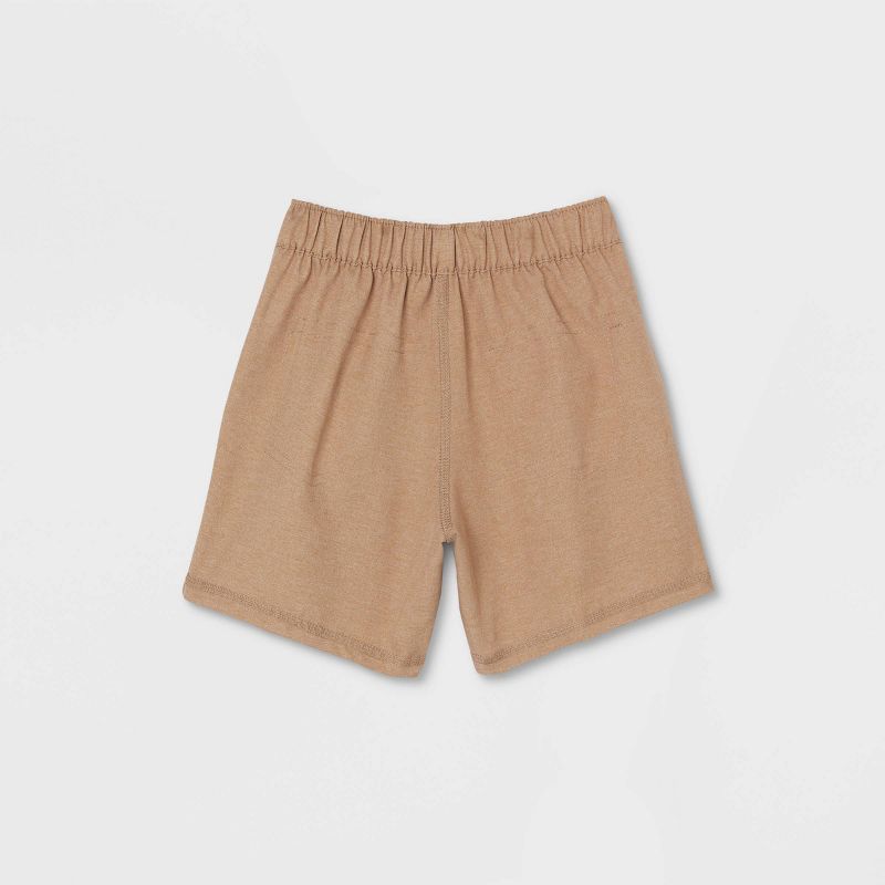 Toddler Boys' Adaptive Dry Fit Shorts - Cat & Jack™ Heathered Brown, 3 of 5