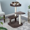 Two by Two Longmont - Brown Scratching Post Cat Furniture - 34.6 in. Tall - 2 of 4