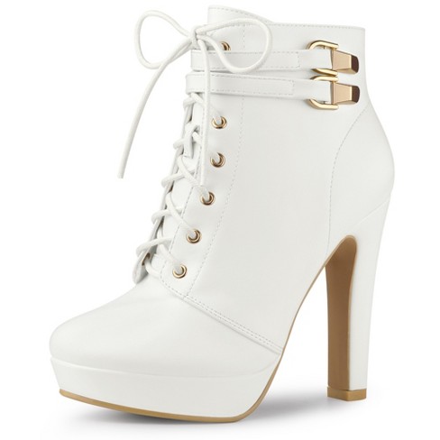 Target womens best sale white boots