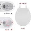 19" Toilet Seat with Toddler Potty Training Seat Built-In, for Both Child & Adult, Potty Training Seat, No Wiggle and Easy to Install - 3 of 4