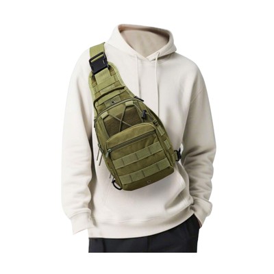 Generic Tactical Backpack for Men, Waterproof Military Sport Bag Pack Crossbody Sling Backpack Tactical Bag