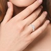 Pompeii3 1 Carat Cushion Diamond Solitaire Engagement Ring 14K White Gold Lab Created - 4 of 4
