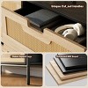 Rattan 6 Drawer Dresser for Bedroom, Modern Farmhouse Wooden Storage Cabinet with Legs, Storage and Organiser for Bedroom, Living Room, Entryway - 4 of 4
