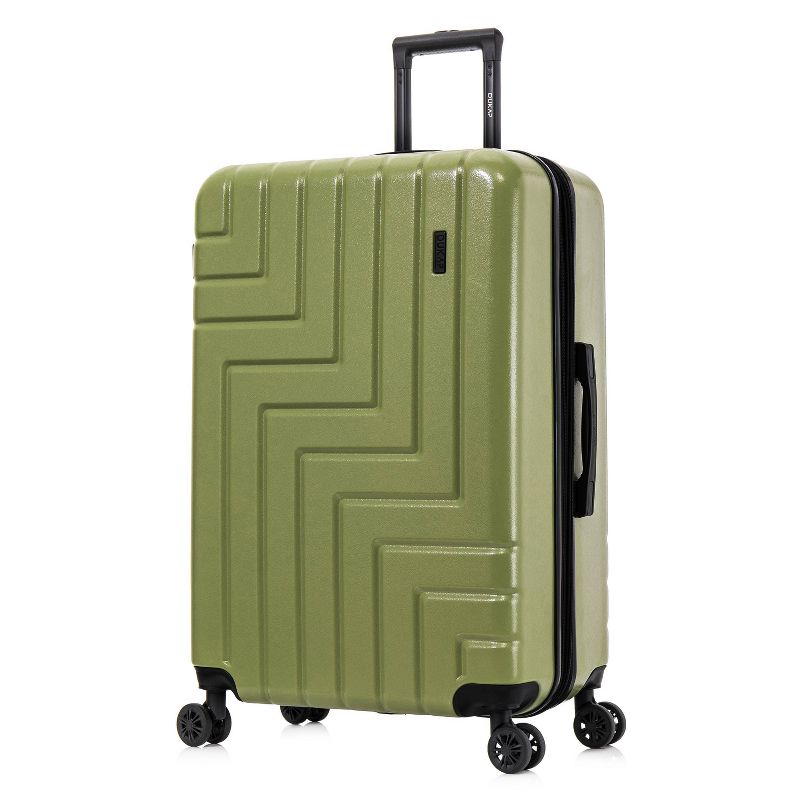DUKAP Zahav Lightweight Hardside Large Checked Spinner Suitcase - Green, 1 of 19
