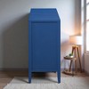59.8" Fir Veneer Sideboard Cabinet with Rounded Doors, Adjustable Shelves, 5-Leg Base, Textured Finish Buffet for Kitchen, Dining Room, Living Room - 3 of 4