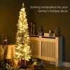 Whisen 6FT Prelit Slim Artificial Christmas Tree with 170 LED Lights and 390 Tips - Green - 3 of 4