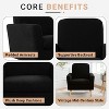 Home Imports Emporium Teddy Fleece Accent Chair for Living Room in Black - 4 of 4