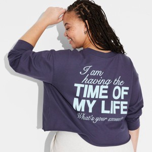 Women's Long Sleeve Cropped T-Shirt - Wild Fable™ - 1 of 3