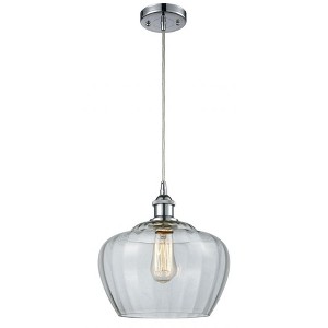 Fenton - 1 Light Cord Hung Mini Pendant In Industrial Style-11 Inches Tall and 11 Inches Wide - 1 of 1