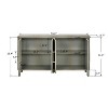 60" Rounded Design Sideboard for Kitchen,?Living Room, Entryway - 4 of 4