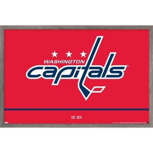 Trends International NHL Washington Capitals - Logo 21 Framed Wall Poster Prints - 1 of 4