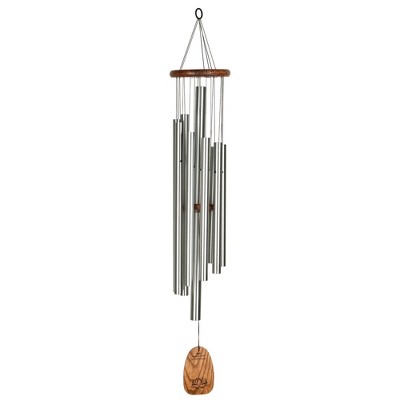 Woodstock Wind Chimes Signature Collection  Woodstock Mindfulness Chime Silver Wind Chime