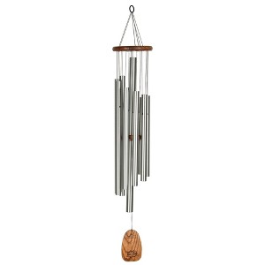 Woodstock Wind Chimes Signature Collection  Woodstock Mindfulness Chime Silver Wind Chime - 1 of 4