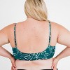 Calypsa Women's Plus Size Adjustable Strap Swim Bra - 2 of 4