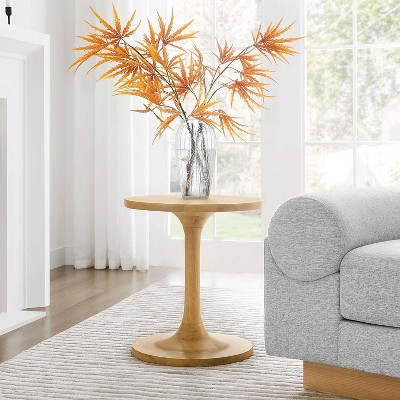 Modway Lina Round Mango Wood Side Table