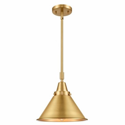 Briarcliff - 1 Light Stem Hung Mini Pendant In Traditional Style-11.13 Inches Tall and 10 Inches Wide