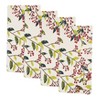 Saro Lifestyle Red Berry Delight Napkin (Set of 4), 20"x20", Multicolored - 3 of 4