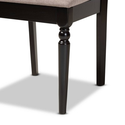 Renaud Sand and Espresso Oak Cane Dining Chair Set