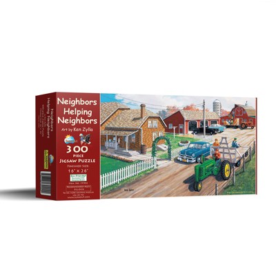 SUNSOUT INC Helping Neighbors Puzzle, 1000 Teile, Fertige Größe 50,8 X 68,6 Cm, Von Künstler Tom Wood