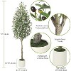 Coucheta Olive Trees Artificial Indoor – Tall Fake Plants with Planter, Faux Olive Tree Large Potted Plant Decor - 4 of 4