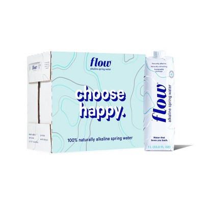Flow Alkaline Spring Water | 12 pack of 1L - Original