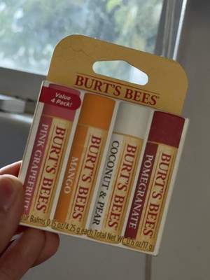 Burt's Bees Lip Balm, Assorted Superfruit - 4 pack, 0.15 oz tubes