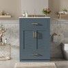 KWPZQEB Bathroom Vanity, 24" Bathroom Vanity with Ceramic Sink, Modern Wood Bathroom Cabinet with Tip-out Drawer & 2 Doors - 4 of 4