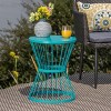 Lassen 16" Iron Patio Side Table - Christopher Knight Home - 2 of 4