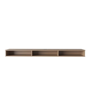 Syemin TV Stands and Consoles Stylish Wall Mounted TV Stand Macadamia Saves Space in Modern Living Rooms Refined Touch, Beige, 75.98"*16.14"*5.9" - 1 of 4