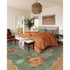 Lahome Machine Washable Back to College Series Floral Plant Floor Mat-Natural Bio-Printed Soft Rug for Living Room, School, Bedroom, or Entryway - 3 of 4