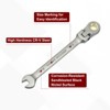 Unique Bargains Chrome Vanadium Steel SAE Box End 72 Teeth Ratchet Combination Wrenches 2 Pcs - 4 of 4