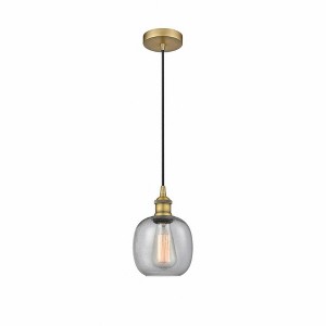 Belfast - 1 Light Cord Hung Mini Pendant In Industrial Style-9.75 Inches Tall and 6 Inches Wide - 1 of 1