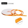 Unique Bargains Polyester Soft Decorative Cake Box Gift Wrapping Ribbon 1/4" x 50 Yard Orange - 2 of 4
