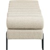 Meridian Furniture,Akeela Linen Textured Fabric Bench - 4 of 4