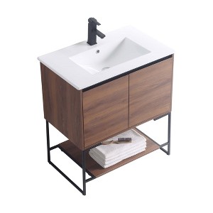 Fine Fixtures Bathroom Vanity and Sink, Knob Free Design - Urbania Collection - 1 of 4
