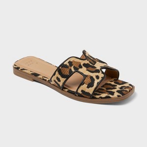 Sandalias tipo slide Nina para mujer - A New Day™ marrón claro