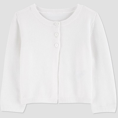 white newborn cardigan