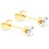 Pompeii3 1/4 Ct TDW Genuine Diamond Studs Available in 14k White or Yellow Gold - 2 of 4