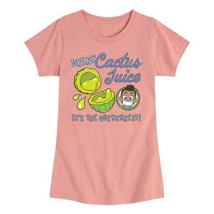 Girls' - Avatar - Drink Cactus Juice Fitted Short Sleeve Graphic T-Shirt - 1 of 4