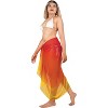 LA LEELA Women's Sarong Wraps Coverups Bikini One Size Gradient Red - 2 of 4