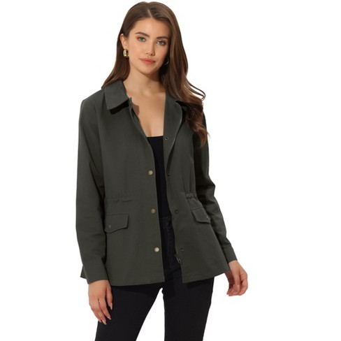 Women's gray utility clearance jacket