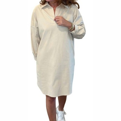 Women's Preppy Corduroy Dress - Caryn Lawn