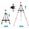 Unique Bargains Adjustable Metal Painting Easel Stand with Portable Bag Paintbrush Tray - 3 of 4