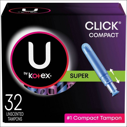 U By Kotex Click Tampons Super Absorbency Plastic 32ct Target