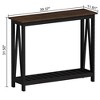 GDFStudio Andreas Rustic Console Table with Lower Shelf - 3 of 4