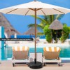 Costway 20'' Patio Fillable Round Umbrella Base Stand Holder Fit Pole 1.5''/1.9'' Outdoor - 4 of 4