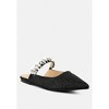 Geode Pearl Embellished Slip On Mules - 2 of 4